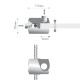 pinza laterale per sistema su cavi fly pin Alluminio pinza laterale per sistema su cavi fly pin Alluminio