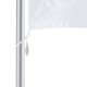 Asta per bandiera pubblicitaria color argento pirata 6000mm