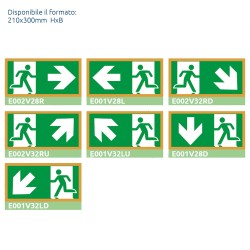 segnaletica di sicurezza su targhe in legno da parete Wood Sign Module wall Secure - rettangolo 150x300 mm HxB E001V28D segnaletica di sicurezza su targhe in legno da parete Wood Sign Module wall Secure - rettangolo 150x300 mm HxB E001V28D