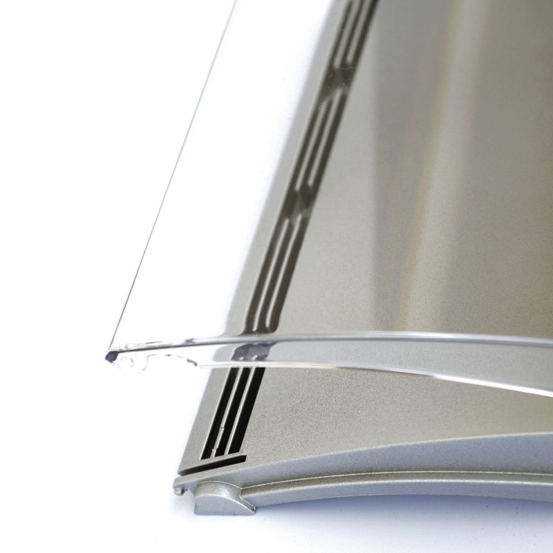espositore per fogli singoli da parete pixquick silver A8L (52x148mm HxB) - senza supporto