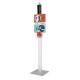 Portadispenser con termoscanner facciale Portadispenser con termoscanner facciale