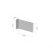 Profili di alluminio per pannelli a soffitto e a bandiera fisso flag 300 mm- set completo