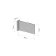 Profili di alluminio per pannelli a soffitto e a bandiera fisso flag 300 mm- set completo