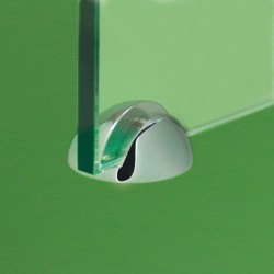 Supporto per pannelli  in ottone color argento  fisso punto Supporto per pannelli  in ottone color argento  fisso punto