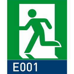 segnaletica a parete con pittogrammi signcode secure flag quadro 210x210 mm HxB E001