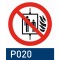 segnaletica a parete con pittogrammi signcode secure flag quadro 210x210 mm HxB P020