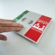 segnaletica a parete, lamierino scorrevole signcode in-out