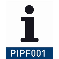 segnaletica adesiva di sicurezza secure drop 100x100