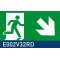 segnaletica con fondo luminescente signshine suspension rettangolo 210x420 mm HxB E002V32RD