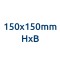 Segnaletica di sicurezza in vetro temperato safepix wall quadro 150x150mm HxB PIPF001