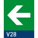 segnaletica di sicurezza in legno a bandiera Wood Sign Module flag Secure - quadrato 150x150 mm V28