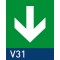 Segnaletica di sicurezza in vetro temperato safepix wall quadro 250x250 mm V31