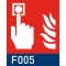 segnaletica di sicurezza luminescente signshine flag quadro 148x148 mm HxB F005