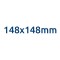 segnaletica di sicurezza in alluminio, sospesa signcode secure suspension quadro 148x148 mm HxB V28