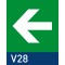 segnaletica di sicurezza luminescente signshine wall quadro 148x148 mm HxB V28