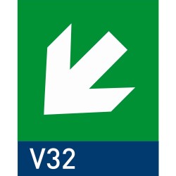 segnaletica di sicurezza luminescente signshine wall quadro 210x210 mm HxB V32