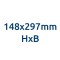 Segnaletica in lamiera di alluminio / da muro Secure Plain Wall rettangolo 148x297 mm HxB E002V28R