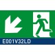 segnaletica di sicurezza luminescente signshine wall rettangolare 210x420 mm HxB E001V32LD