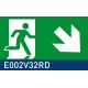 segnaletica di sicurezza luminescente signshine wall rettangolare 210x420 mm HxB E002V32RD