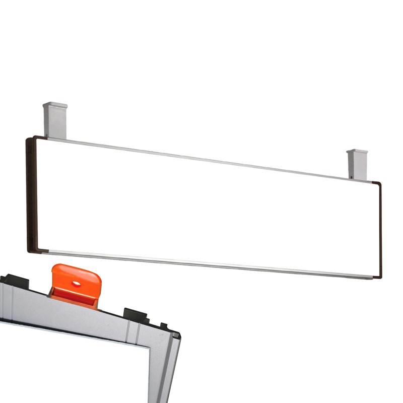 Cartello modulare intercambiabile con sistema a soffitto signcode color ceiling 210x1000 mm HxB BR-marrone-RAL8019