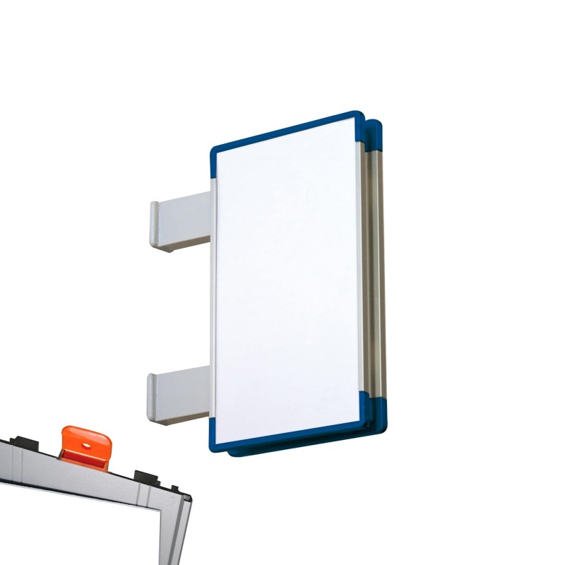 Cartello modulare intercambiabile con sistema a bandiera signcode color flag 297x148 mm HxB BL-blu-RAL5005