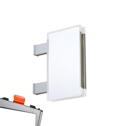 Cartello modulare intercambiabile con sistema a bandiera signcode color flag 297x297 mm HxB WH-bianco-RAL9016 Cartello modulare intercambiabile con sistema a bandiera signcode color flag 297x297 mm HxB WH-bianco-RAL9016