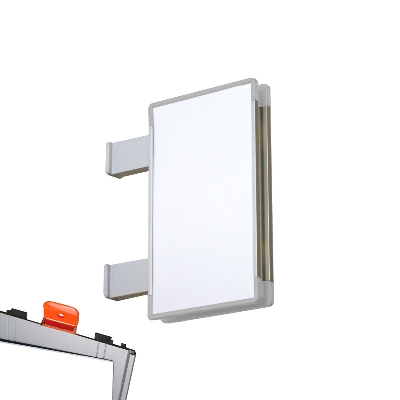 Cartello modulare intercambiabile con sistema a bandiera signcode color flag 297x148 mm HxB LG-grigio chiaro-RAL7035