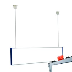 Cartello modulare intercambiabile a sospensione signcode color suspension 105x600 mm HxB BL-blu-RAL5005 Cartello modulare intercambiabile a sospensione signcode color suspension 105x600 mm HxB BL-blu-RAL5005