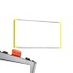 Cartello modulare intercambiabile a parete signcode color wall 105x297 mm HxB YE-giallo-RAL1023