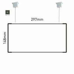Cartello modulare intercambiabile a sospensione signcode color suspension 148x297 mm HxB AC-antracite-RAL7016 Cartello modulare intercambiabile a sospensione signcode color suspension 148x297 mm HxB AC-antracite-RAL7016