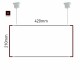 Cartello modulare intercambiabile a sospensione signcode color suspension 210x420 mm HxB BR-marrone-RAL8019