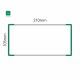 Cartello modulare intercambiabile a parete signcode color wall 105x210 mm HxB GR-verde-RAL6024