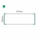 Cartello modulare intercambiabile a parete signcode color wall 105x297 mm HxB GR-verde-RAL6024