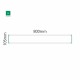 Cartello modulare intercambiabile a parete signcode color wall 105x800 mm HxB GR-verde-RAL6024