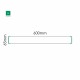 Cartello modulare intercambiabile a parete signcode color wall 65x600 mm HxB GR-verde-RAL6024