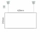 Cartello modulare intercambiabile a sospensione signcode color suspension 210x420 mm HxB LG-grigio chiaro-RAL7035 Cartello modulare intercambiabile a sospensione signcode color suspension 210x420 mm HxB LG-grigio chiaro-RAL7035