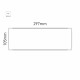 Cartello modulare intercambiabile a parete signcode color wall 105x297 mm HxB WH-bianco-RAL9016