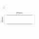 Cartello modulare intercambiabile a parete signcode color wall 65x210 mm HxB WH-bianco-RAL9016