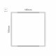Cartello modulare intercambiabile a parete signcode color wall 105x105 mm HxB WH-bianco-RAL9016