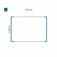 Cartello modulare intercambiabile a parete signcode color wall 210x297 mm HxB BL-blu-RAL5005