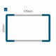 Cartello modulare intercambiabile a parete signcode color wall 65x105 mm HxB BL-blu-RAL5005