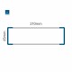 Cartello modulare intercambiabile a parete signcode color wall 65x210 mm HxB BL-blu-RAL5005