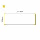 Cartello modulare intercambiabile a parete signcode color wall 105x297 mm HxB YE-giallo-RAL1023