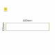 Cartello modulare intercambiabile a parete signcode color wall 105x600 mm HxB YE-giallo-RAL1023