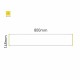 Cartello modulare intercambiabile a parete signcode color wall 148x800 mm HxB YE-giallo-RAL1023