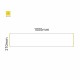 Cartello modulare intercambiabile a parete signcode color wall 210x1000 mm HxB YE-giallo-RAL1023