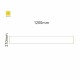 Cartello modulare intercambiabile a parete signcode color wall 210x1200 mm HxB YE-giallo-RAL1023