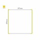 Cartello modulare intercambiabile a parete signcode color wall 297x297 mm HxB YE-giallo-RAL1023