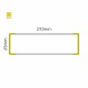 Cartello modulare intercambiabile a parete signcode color wall 65x210 mm HxB YE-giallo-RAL1023