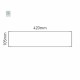 Cartello modulare intercambiabile a parete signcode color wall 105x420 mm HxB LG-grigio chiaro-RAL7035